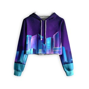 Sublimation Cropped Hoodie