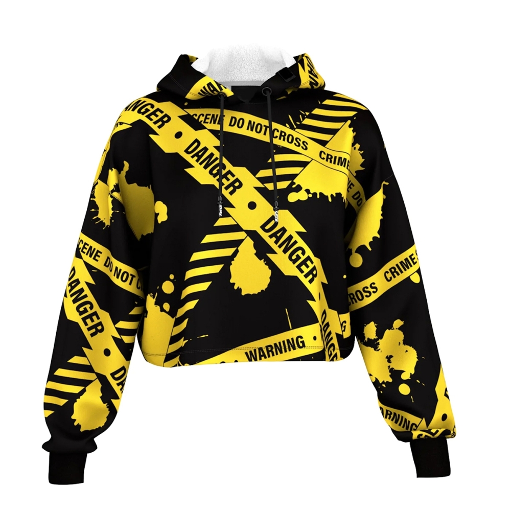 Sublimation Cropped Hoodie