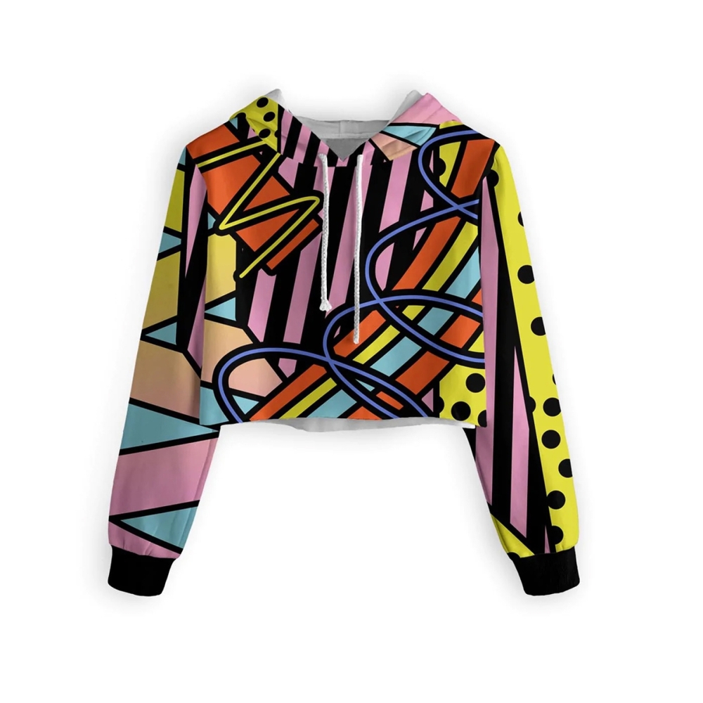 Sublimation Cropped Hoodie
